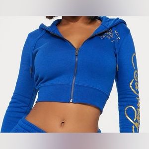 Blue Ed Hardy hoodie